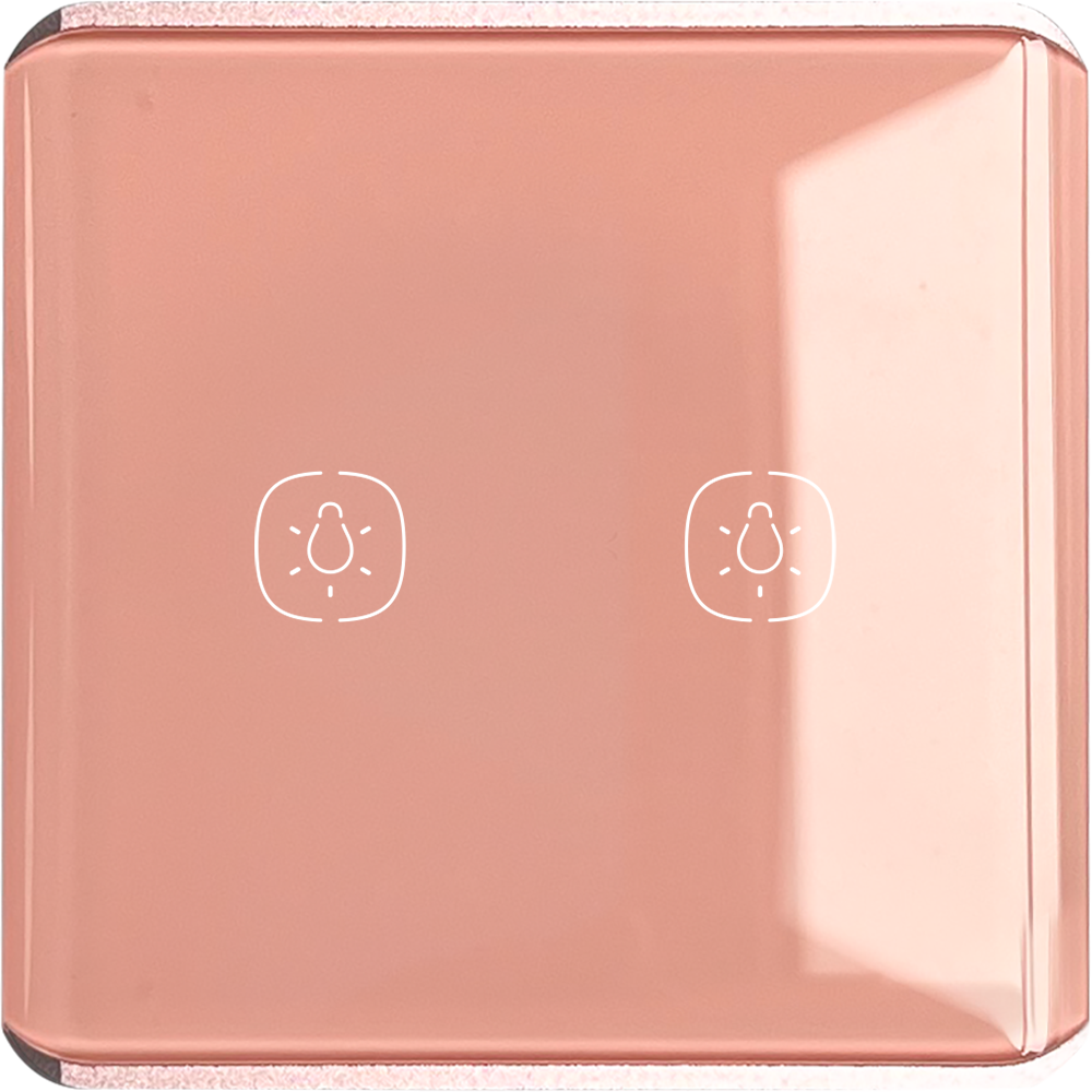 2gang Lighting switch-Cute Pink