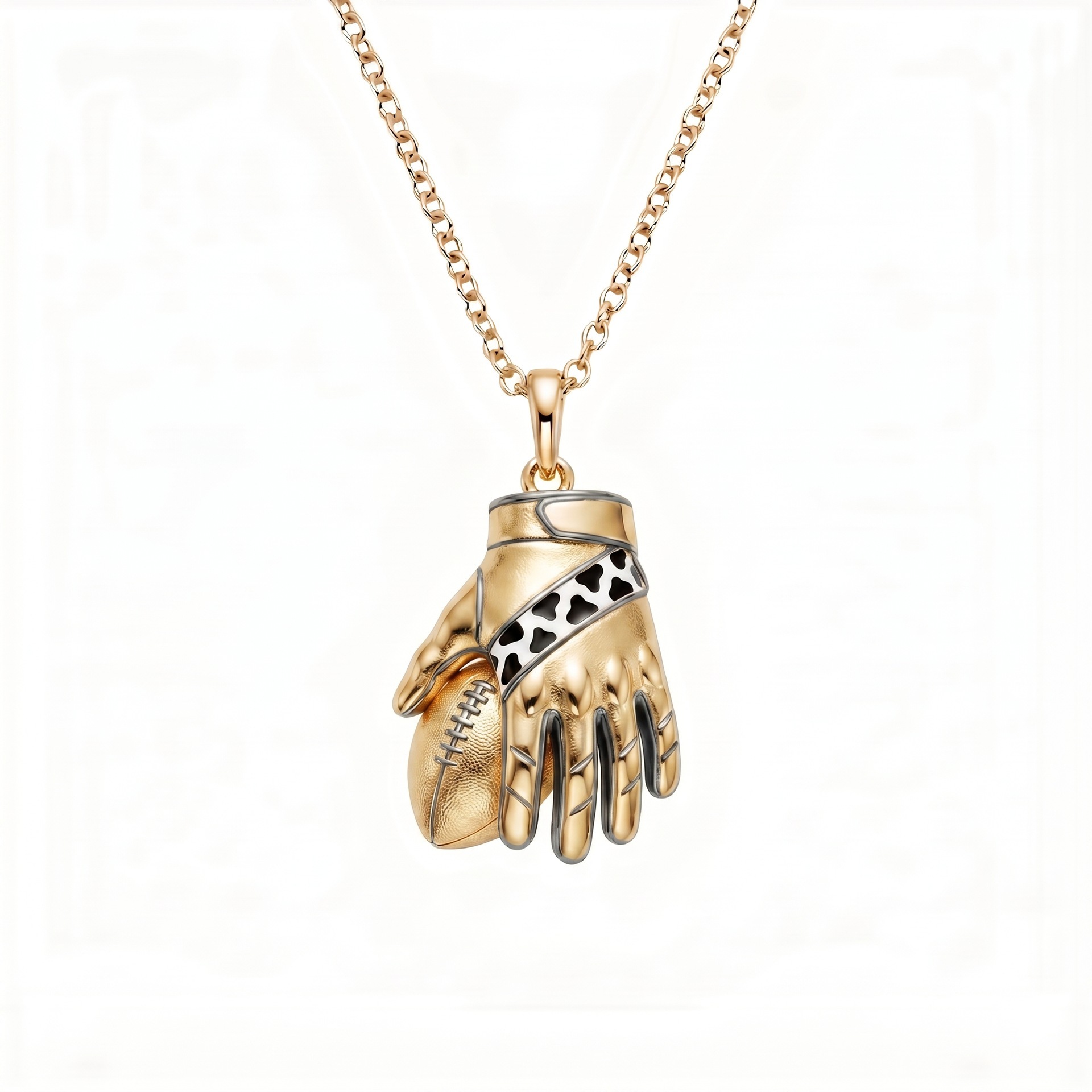 Rugby Gloves Necklace