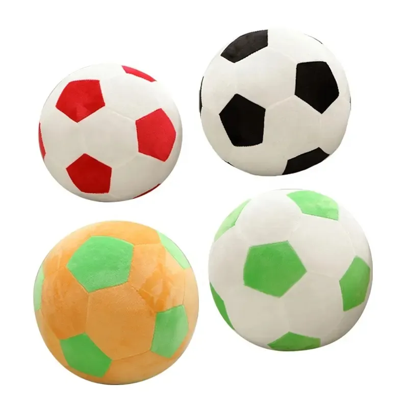 Allogogo Jouet de football en peluche super doux Jouet en peluche personnalisé et coloré pour ballon de football sportif en peluche pour enfants Cadeau