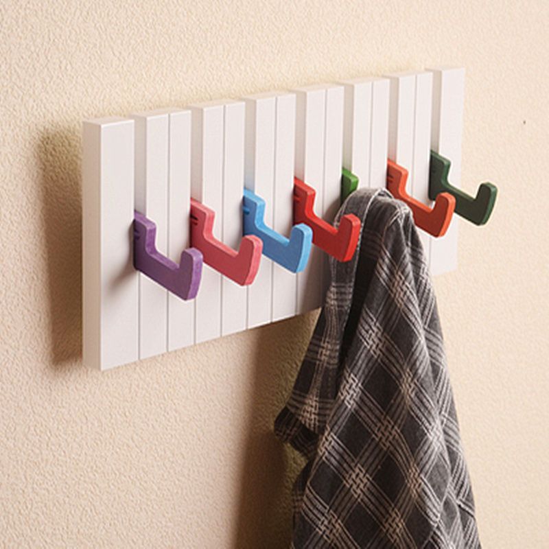 7 hooks, colored, 40cm