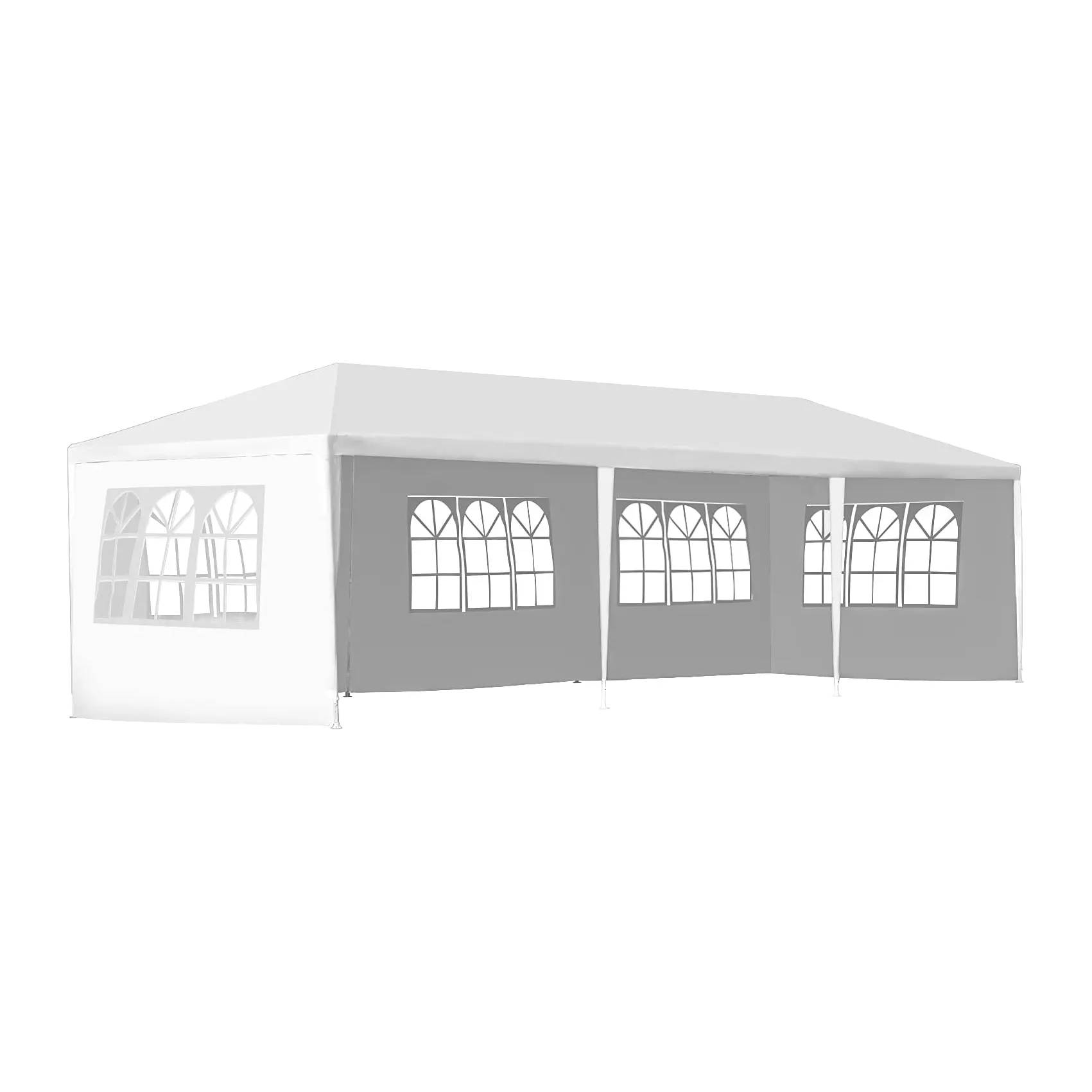 دينغداو 10'x30' حفلات الزفاف في الهواء الطلق فناء الخيمة مظلة الأداء الشاق كشك الحظيرة خيمة المنزل الحزب 2022 الصين