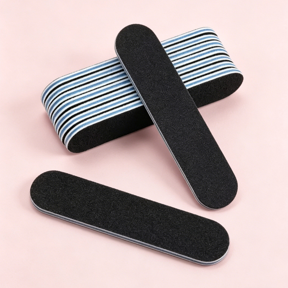 Bande de frottement coeur bleu noir 9cm-100/180