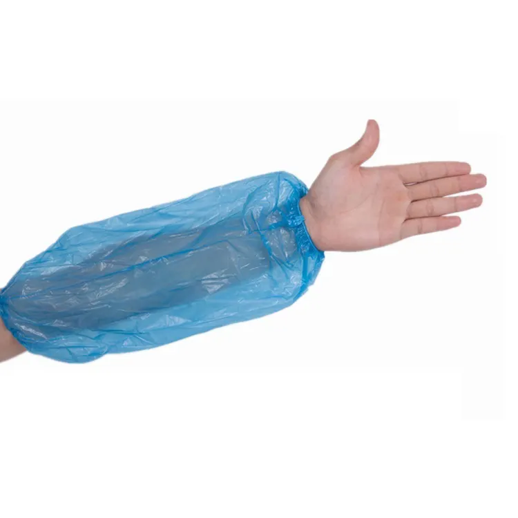 Plastic Disposable Arm Sleeve Cover Blue Pe Oversleeve