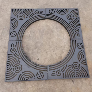 树木环绕光栅Corten钢树栅圆形铸铁树栅中国制造 - Product Image 1