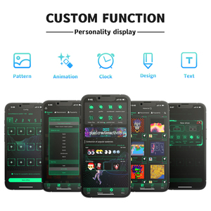 LOY connessione Wireless auto occhi del diavolo luce Mobile Display a Led programma di visualizzazione Pixel 64x64 Rgb Led pannello matrice
