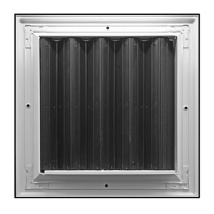 1-Wege-Versorgungsgitter Diffusor Geräuscharm für Decken diffusor quadrat mit Dämpfer blättern HLK-Entlüftung abdeckung - Product Image 3