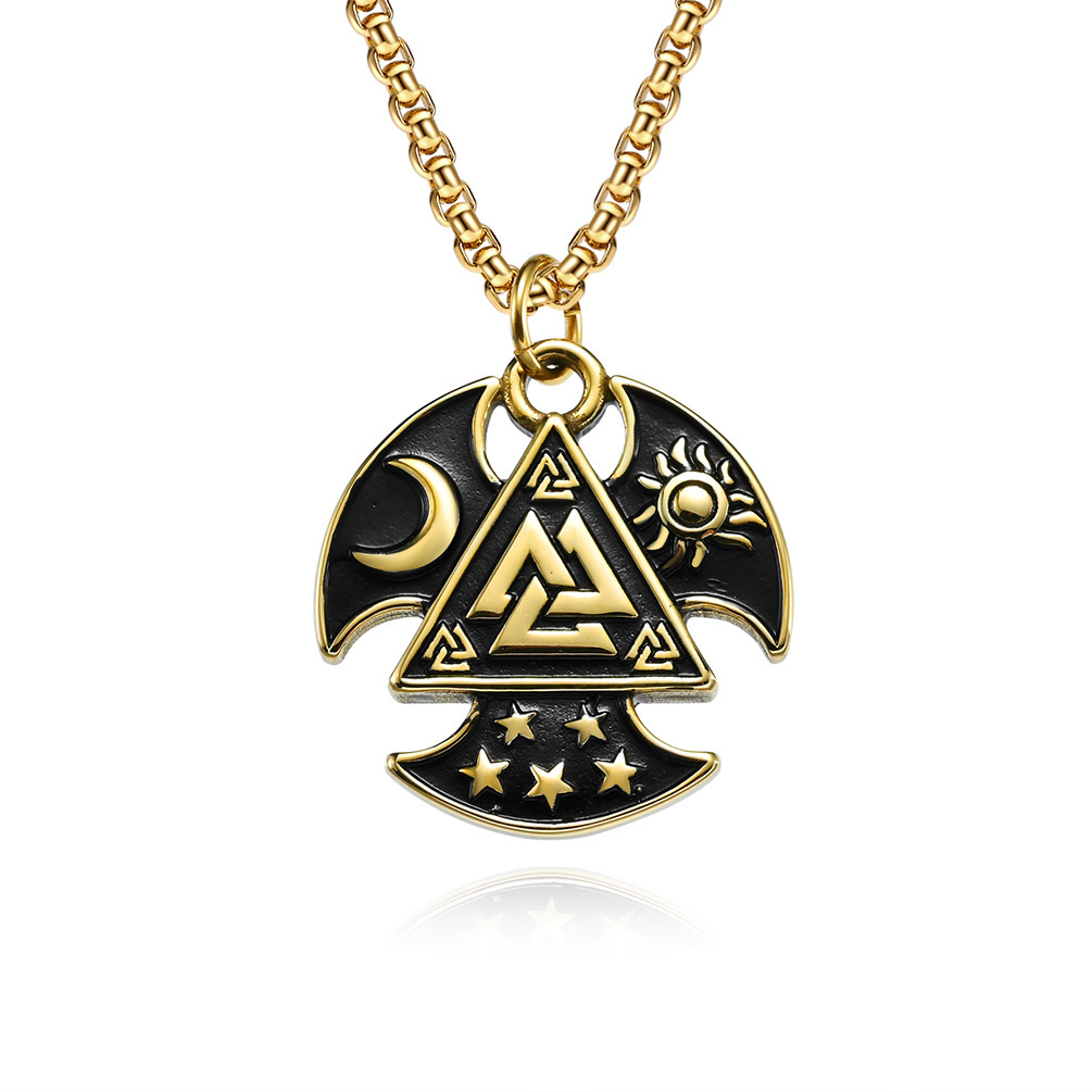 Gold single pendant