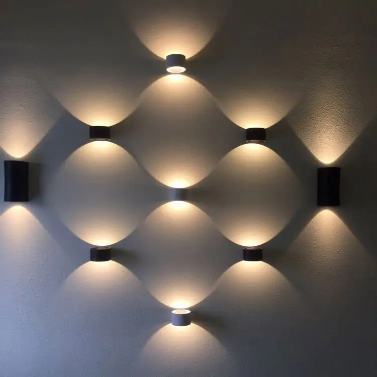 Luces modernas para interiores, lámpara de dormitorio, decoración, luz led de pared