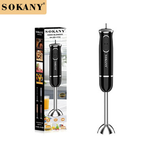 Elektrikli el blenderi Turbo fonksiyonu paslanmaz çelik bıçaklar ergonomik tasarım Anti sıçrama sopa Blender seti el blenderi s için - Product Image 4