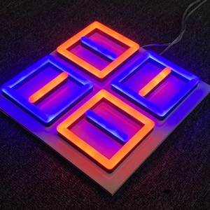 Design personalizzato acrilico LED insegna al Neon colorata festa di compleanno pubblicità per edifici casa facile installazione sospesa a distanza