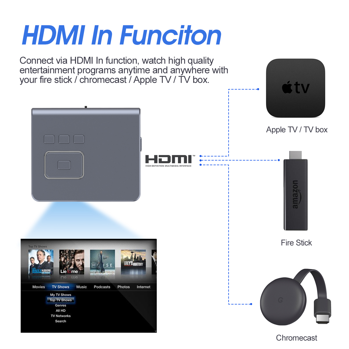 DLP projector portable android mini smart pocket projector