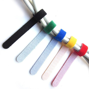 Tamaños personalizados, el mejor precio, varios colores, pegamento trasero de nailon, cinta de sujeción de bucle de gancho autoadhesiva, Coloque una etiqueta para bridas - Product Image 4