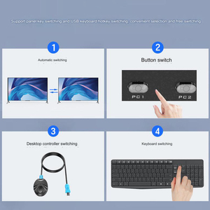 2 Port 2 in <strong>1</strong> Out DP <strong>KVM</strong> Switcher 4k 60hz Displayport USB <strong>KVM</strong> <strong>Switch</strong> for Monitor