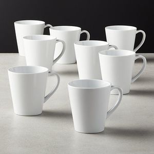 个性化白瓷12盎司锥形咖啡拿铁杯升华空白涂层陶瓷咖啡杯