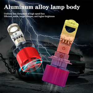 Mini Len LED A10 H4 ampul H7 LED far düşük işın projektör 9005 HB3 9006 HB4 80W otomobiller ampul Conversion dönüşüm kiti - Product Image 5
