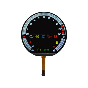 Werkseitige Lieferung VA Fahrrad Motorrad Hintergrund LCD-Bildschirm Geschwindigkeit messer große 3-stellige RGB 7 Segment LCD-Anzeige - Product Image 4