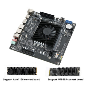 Placa base Itx Nas N100 CPU 2,5 GB 2LAN 6 * puertos SATA dual M2 Soft Router servidor de almacenamiento placa base - Product Image 2