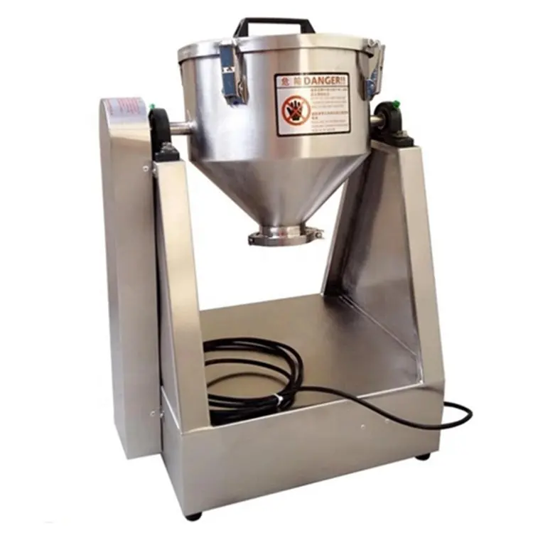 Máquina misturadora de pó de detergente a seco em aço inoxidável 304 2KG 3KG 5KG máquina misturadora de cone duplo