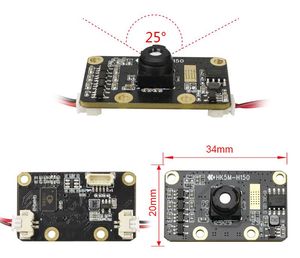 Módulo de cámara de reconocimiento ocular de reconocimiento de IRIS de 5MP Módulo de cámara USB con filtro de banda estrecha de 850nm - Product Image 3