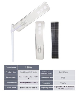 ODM OEM 80 watt akıllı RC LED güneş enerjili sokak ışığı yol kullanımı için alüminyum PC Lens ile IP66 değerlendirme - Product Image 5