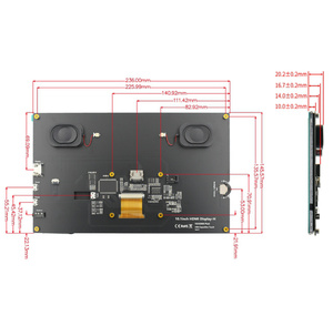 YZY 10,1-Zoll-TFT-LCD-Display mit HMI-Karte 1024*600 Touchscreen-LCD-Monitor modul für Raspberry Pi 3/4B - Product Image 4