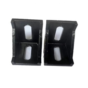 40 Series Right Angle Bracket Black Flat <strong>Mounting</strong> L Bracket Aluminum Alloy Triangle Structure - Product Image 2