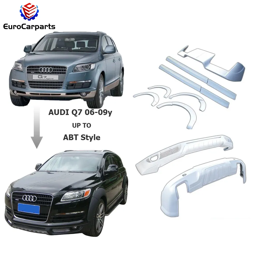 Kit de carroceria para Audi Q7 06-09 ano a estilo ABT amortecedores dianteiros de carro em material PU acessórios para carro peças de ajuste automático