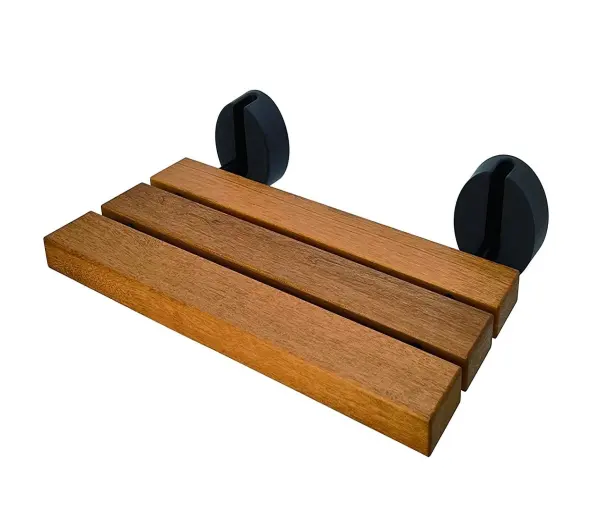 Banquette de douche murale pliante en bois de teck pour chaise de douche pour personnes âgées handicapées