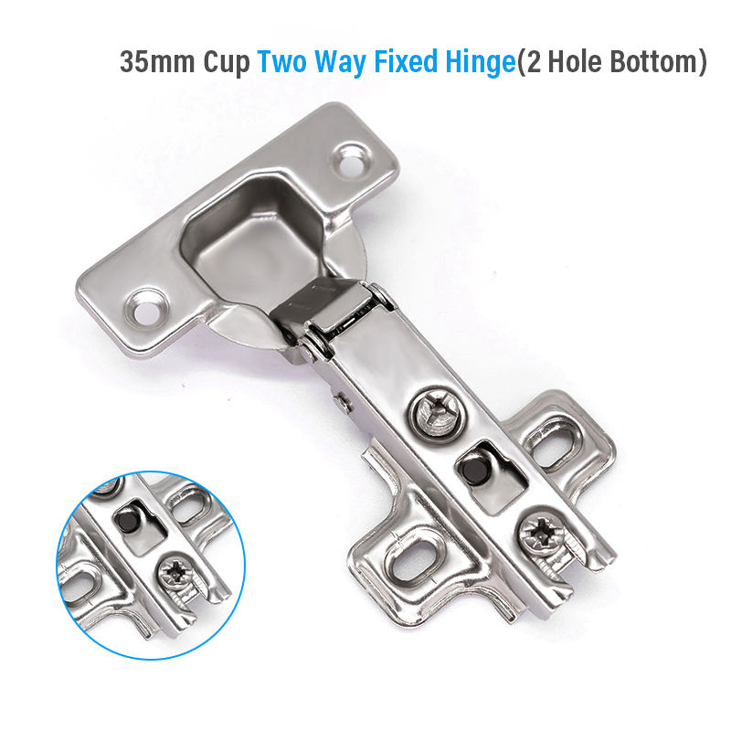 35mm cup two way fixed hinge(2 hole bottom)