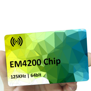 Campione gratuito di fabbrica diretto programmabile 125KHz personalizzato RFID EM4200 bianco bianco vuoto di controllo della porta chiave biglietto da visita - Product Image 1