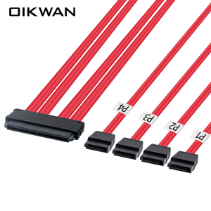 用于Atx/ Lga 1700/z270主板的0.5m/1m/ 4x7Pin SATA公到SAS 29Pin SFF-8482公到硬盘驱动器Raid电缆适配器 - Product Image 3