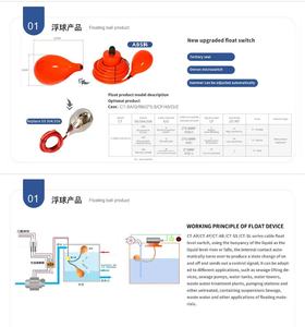 Di buona qualità del livello dell'acqua interruttore a galleggiante tipo cavo di fluido liquido regolatore del livello dell'acqua sensore 2m interruttore a galleggiante - Product Image 3