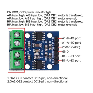 L9110S HブリッジIC ArduinoデュアルDCステッパーモータードライバーコントローラーボードモジュール用 - Product Image 2