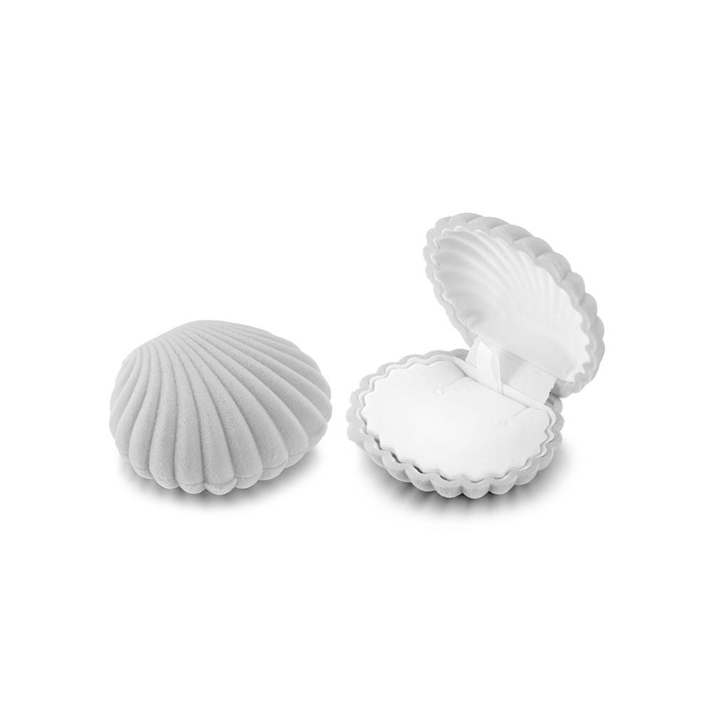 Concha marina, gris claro, 80*58*40mm