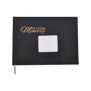 สมุดเยี่ยมงานศพพร้อมกล่องปากกาสีสำหรับแขก - Product Image 4