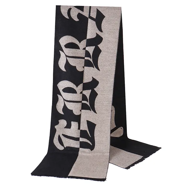 Scialli in pashmina morbidi con logo personalizzato 180*30cm con stampa personalizzata sciarpa calda invernale in lana cashmere