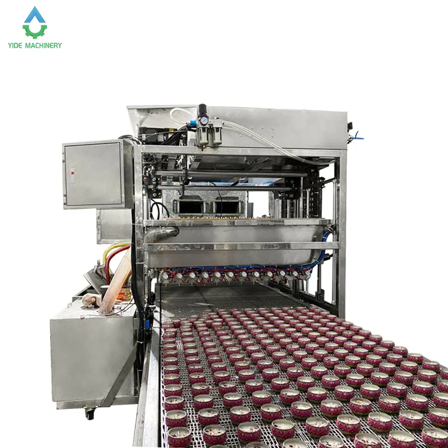 Linea di produzione di riempimento automatico completo di candele 12 ugelli etichettatrice A nastro trasportatore da 60 metri 5 tonnellate al giorno fabbricazione di candele