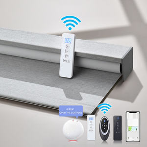 Customize <strong>Window</strong> Shades <strong>With</strong> Remote Control Electric Double Black Out Blinds Smart Roller Blinds for <strong>Windows</strong> - Product Image 6