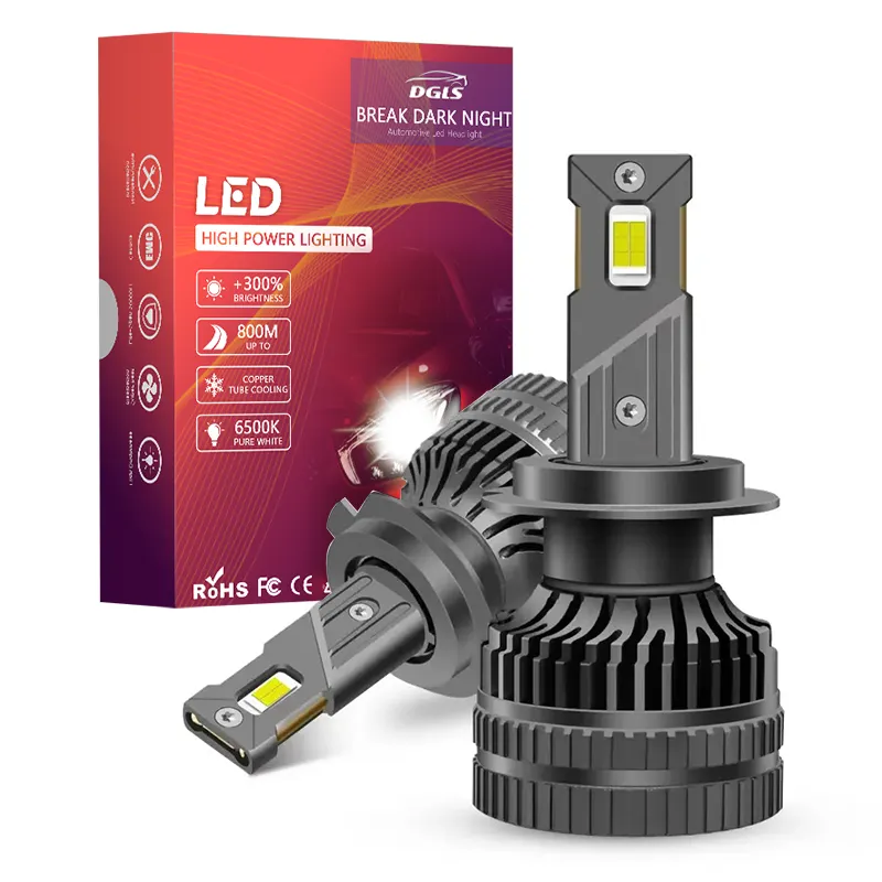 DGLS 120w 22000lm V16 Luces Led Para Auto Car Truck H7 Bulbs Headlights Lamp H1 H4 H11 9005 Car Led Headlight bulb Canbus