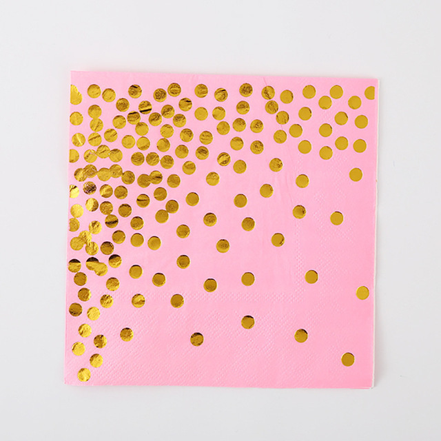 Serviettes roses * 20 pièces
