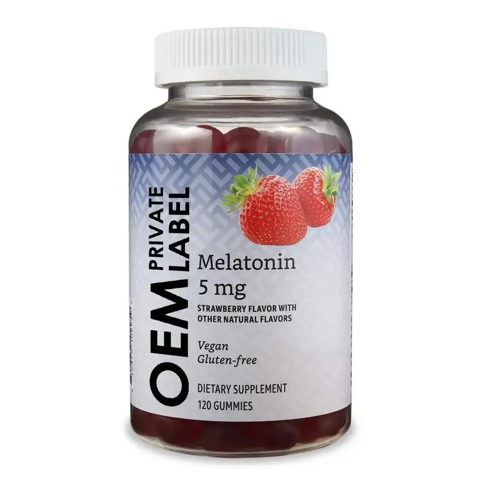 Suplementos veganos com a marca "Melatonina Gomas do Sono" para Incentivar o Relaxamento e o Sono 10 mg Gomas de Melatonina
