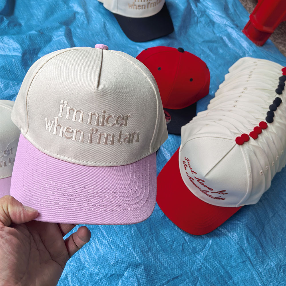 Pink and beige logo