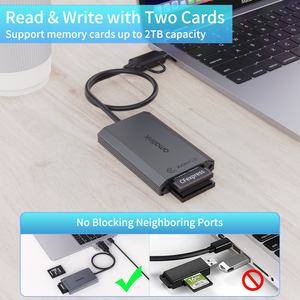 เครื่องอ่านการ์ด CF Express Type B USB 3.2 Gen 2 10 Gbps รองรับ USB-C หรือ OTN-P1 USB-A - Product Image 2