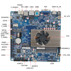 Placa base ITX personalizada BKHD, procesador Intel Core I3/I5/I7 de alta calidad, Puerto Dual DDR4 RS232 485 - Product Image 2