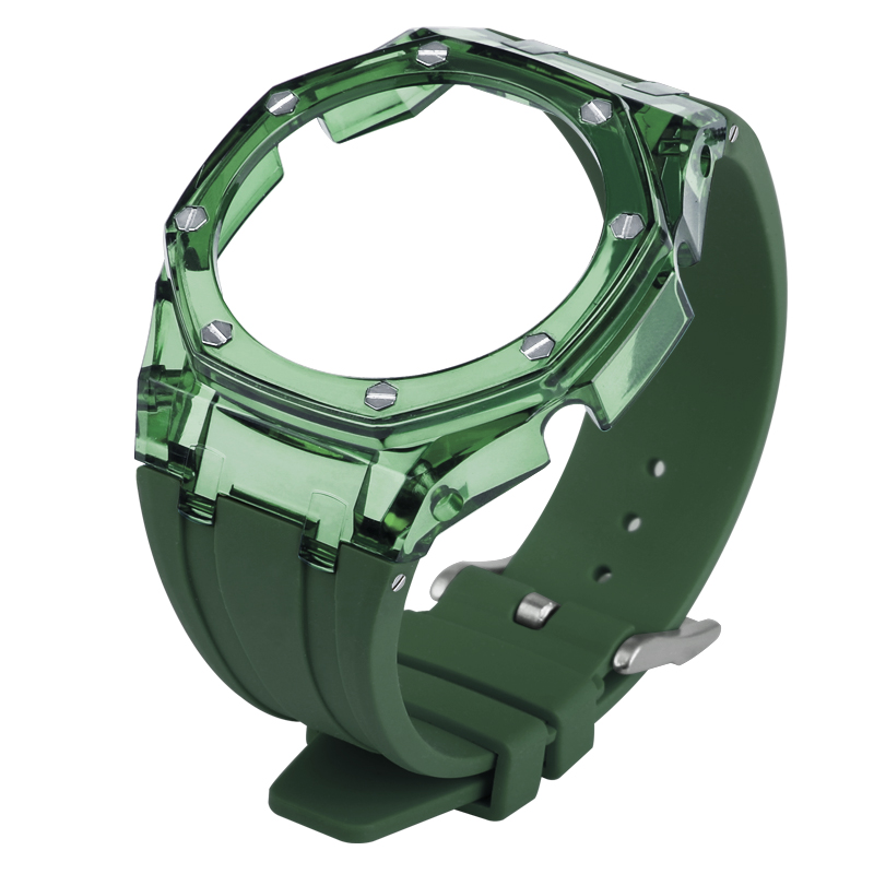 GA-2100 WGreen cas + bande verte