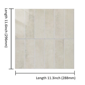 Nhà Máy Giảm Giá Giá Dễ Dàng Tự Làm Gạch Mosaic Tường Gạch Dày PVC Tàu Điện Ngầm Gạch Cho Nhà Bếp Phòng Tắm Phòng Khách Lò Sưởi RV - Product Image 2