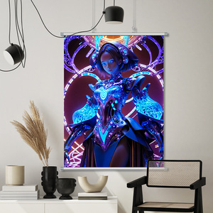 Toptan özel tasarım Polyester duvar asılı kaydırma afiş posteri dekorasyon için - Product Image 6