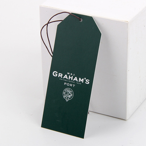 Eco-friendly <strong>Custom</strong> Logo Printed 350g Copper Card Paper Foodstuff Hang <strong>Tag</strong> With <strong>Elastic</strong> <strong>String</strong> - Product Image 3