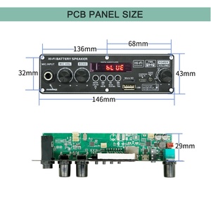 <strong>Bluetooth</strong> <strong>Audio</strong> Receiver with High <strong>and</strong> Low Tones, 2X2 + 2X8W Four-Channel Power Amplifier Module, MP3 Decoding Board - Product Image 2