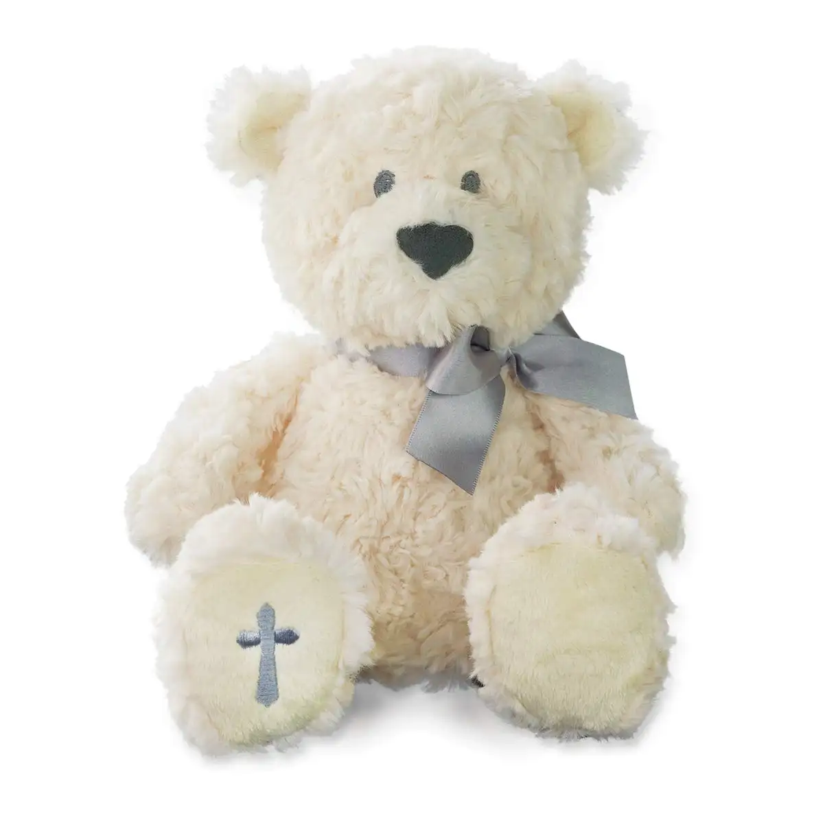 2021 personnalisé ours de prière du seigneur avec ruban croix animaux en peluche pour enfants